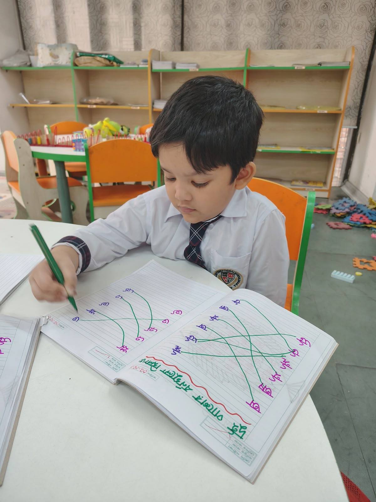 Young children enjoying play-based learning activities